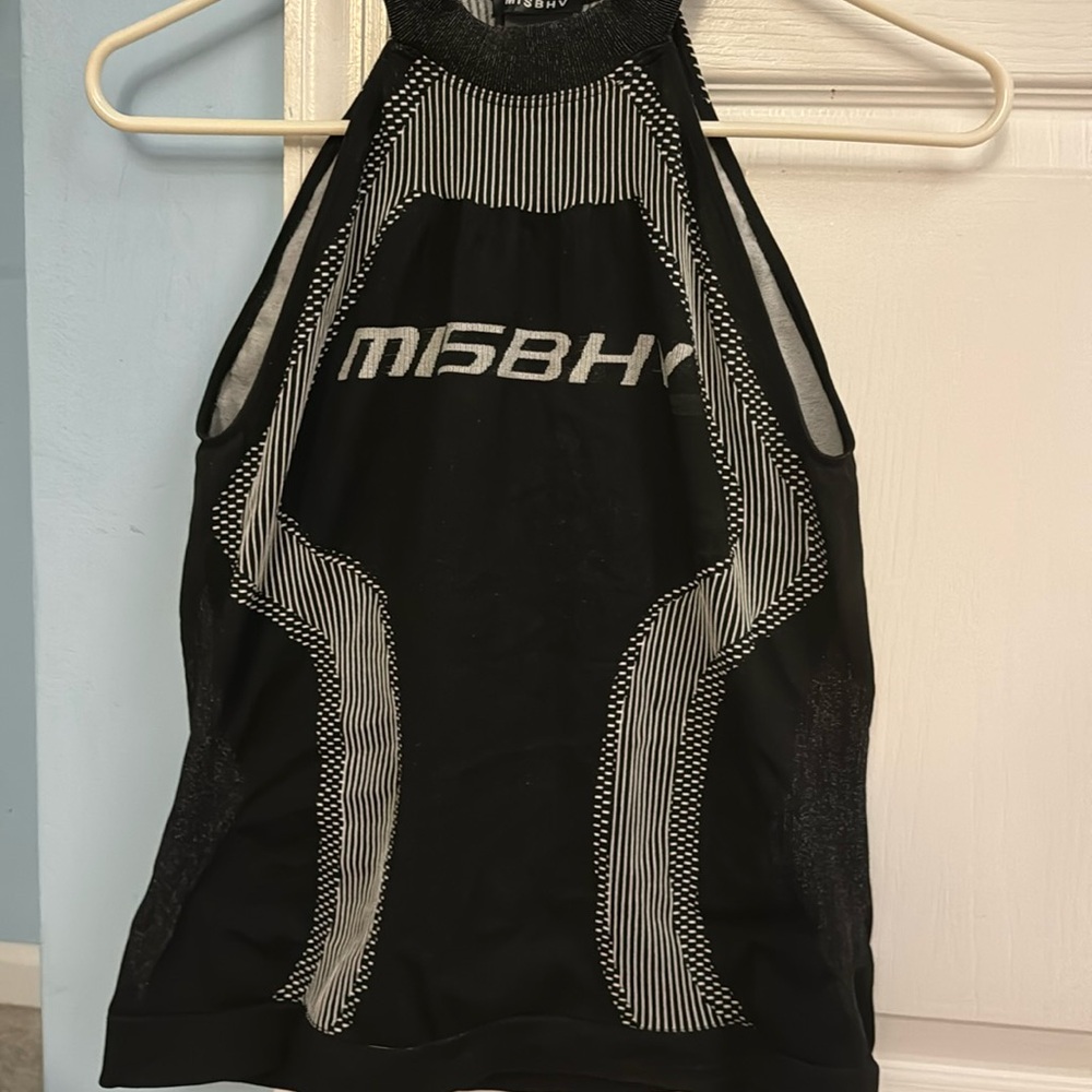 MSBHV Jacquard Sport Black Top - Never Worn